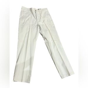 Material London 34W 32L 100 Cotton Tan Slacks, NOS